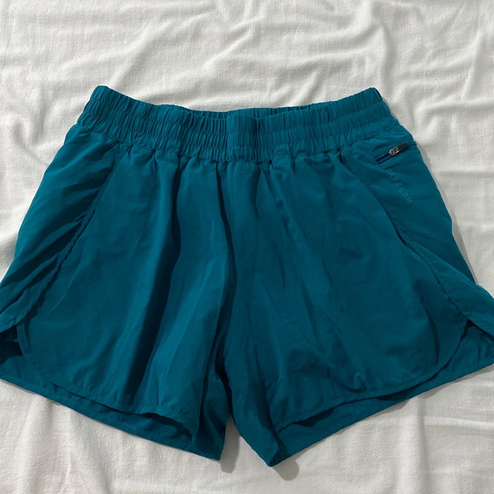 Paragon Zip Pocket Running Shorts XL aqua green